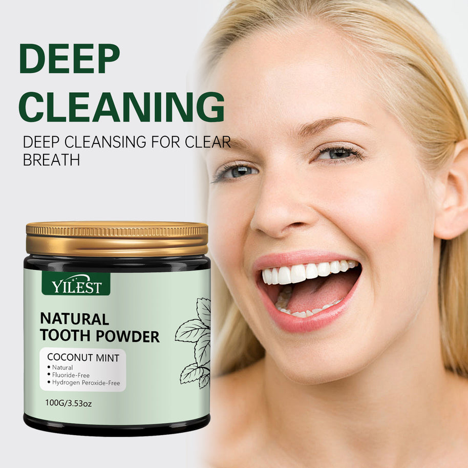 YILEST Natural Mineral Tooth Powder Coconut Mint Flavor - HaiyiBeauty
