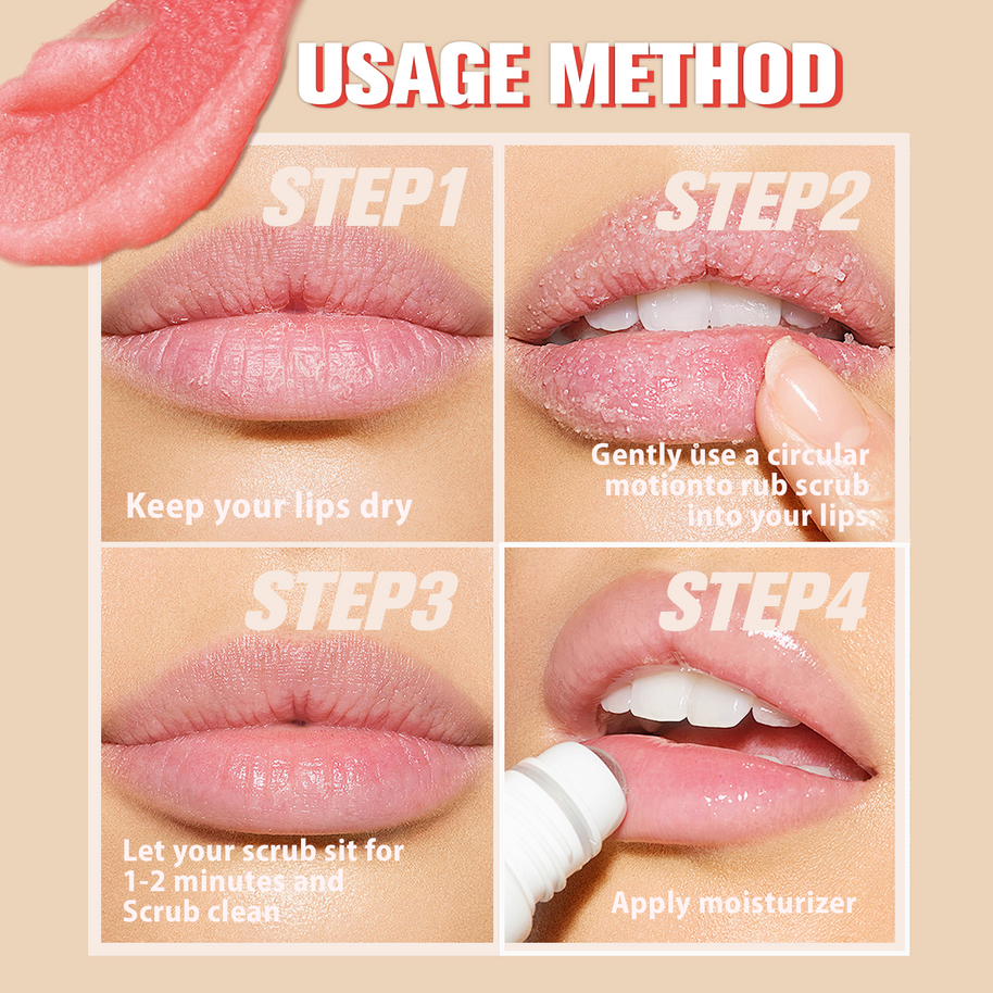 Lip Scrub Strawberry - HaiyiBeauty