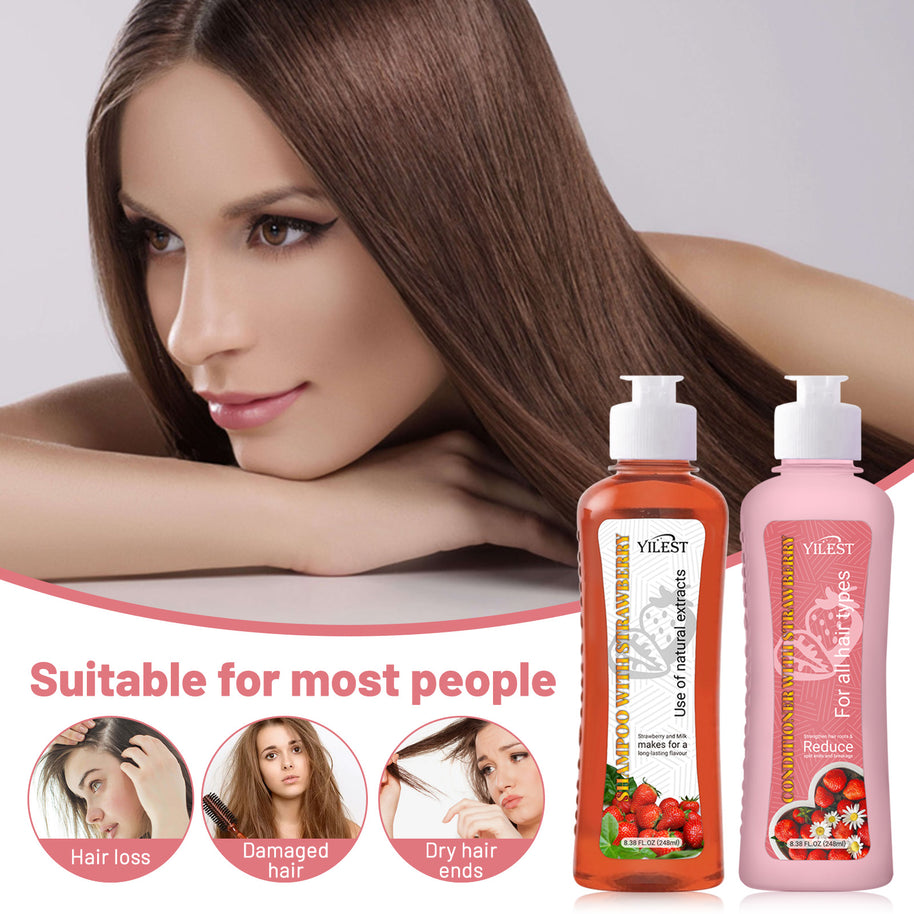YILEST Strawberry Shampoo Conditioner - HaiyiBeauty