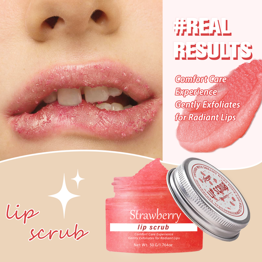 Lip Scrub Strawberry - HaiyiBeauty