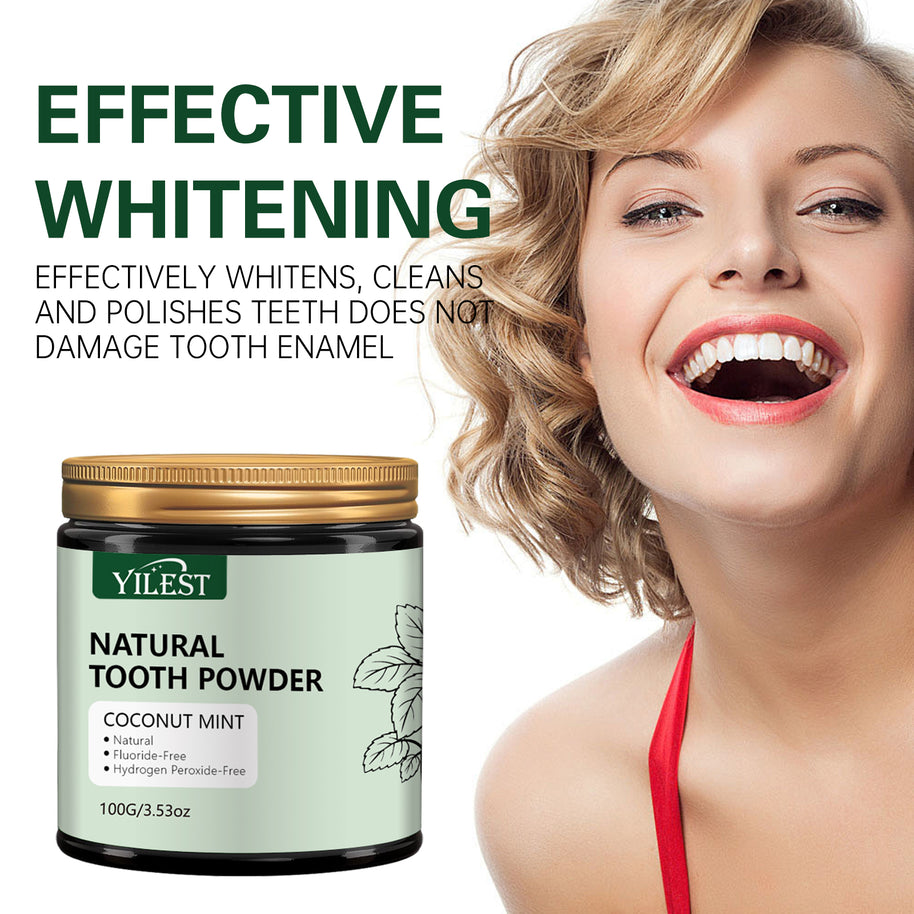 YILEST Natural Mineral Tooth Powder Coconut Mint Flavor - HaiyiBeauty
