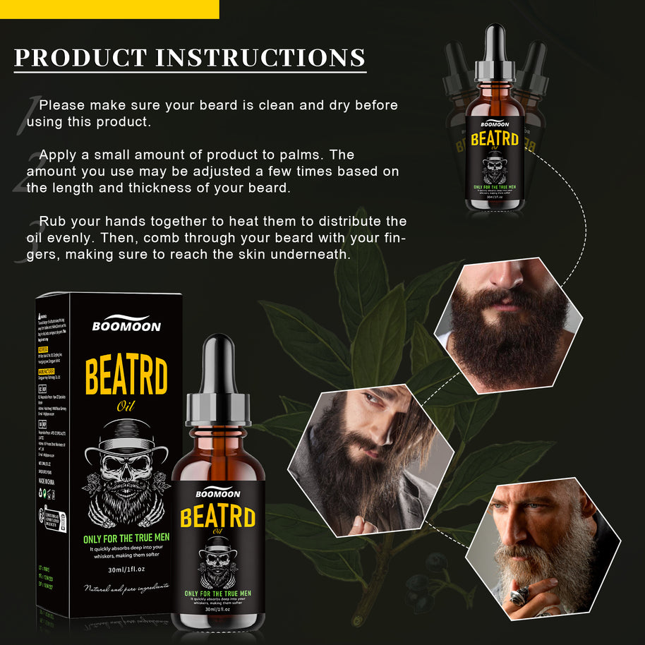 BOOMOON Jojoba Beard Oil - HaiyiBeauty