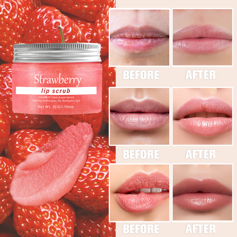 Lip Scrub Strawberry - HaiyiBeauty
