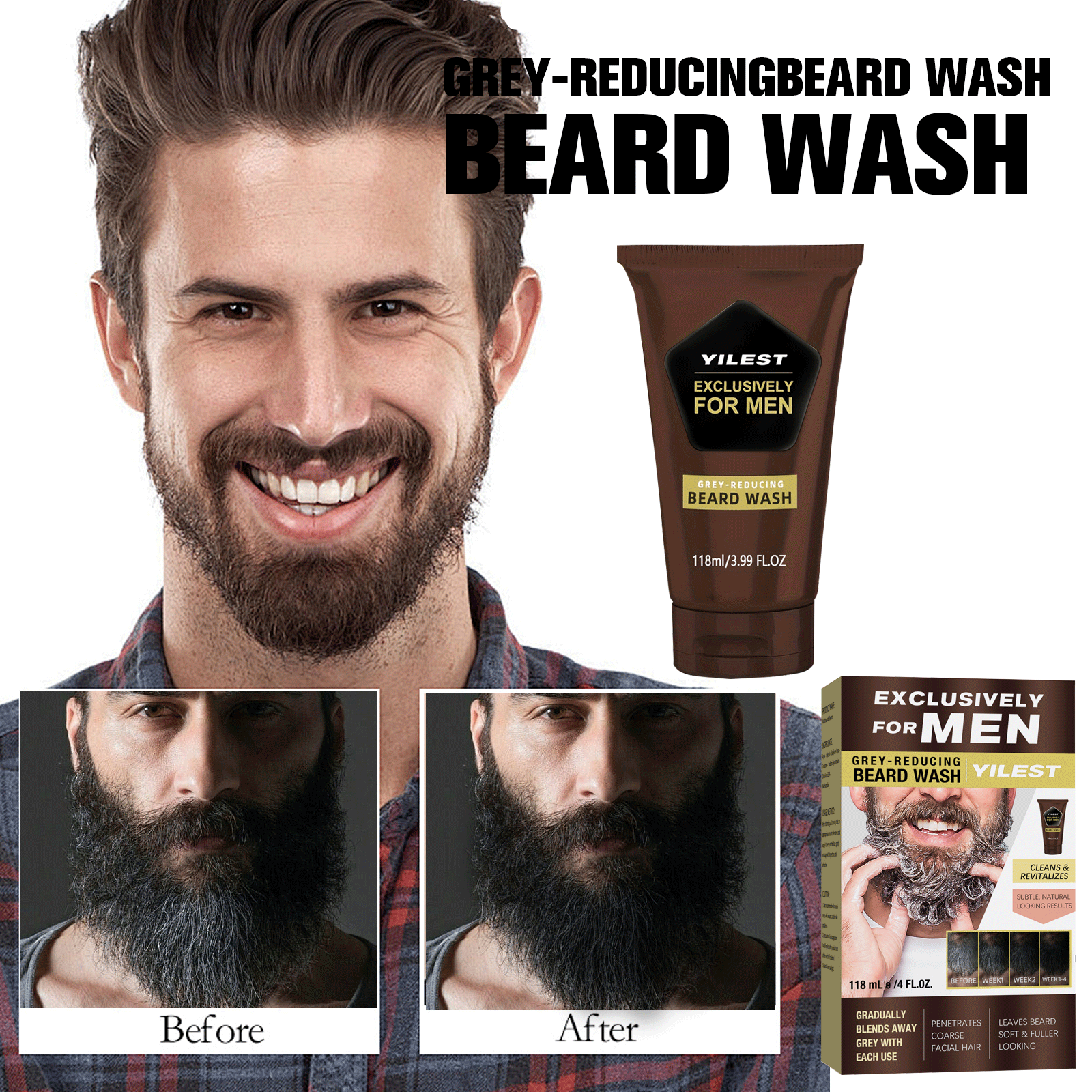 YILSET Beard Wash - HaiyiBeauty