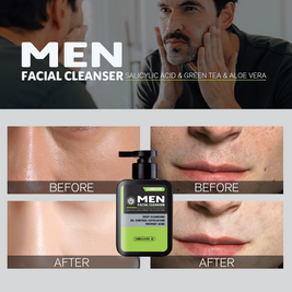 LUNOON Men's Oil Control Anti-Acne Facial Cleanser - HaiyiBeauty
