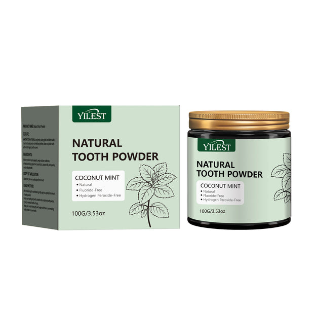 YILEST Natural Mineral Tooth Powder Coconut Mint Flavor
