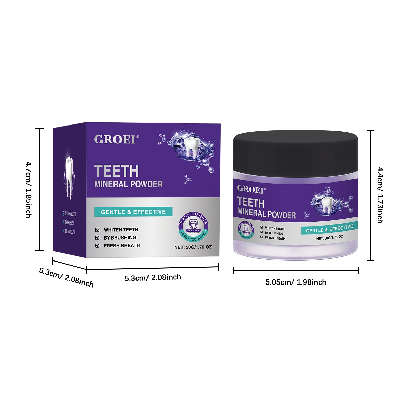 GROEI Mineral Tooth Powder - HaiyiBeauty