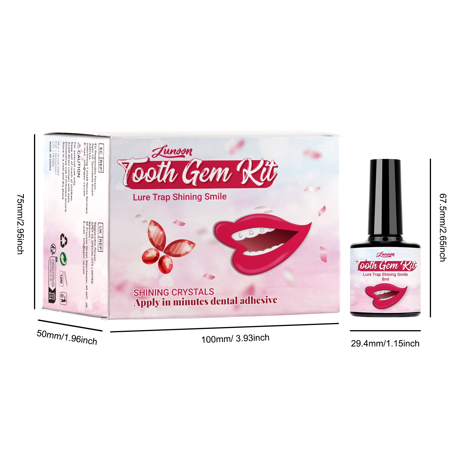 LUNOON Tooth Gem Kit - HaiyiBeauty