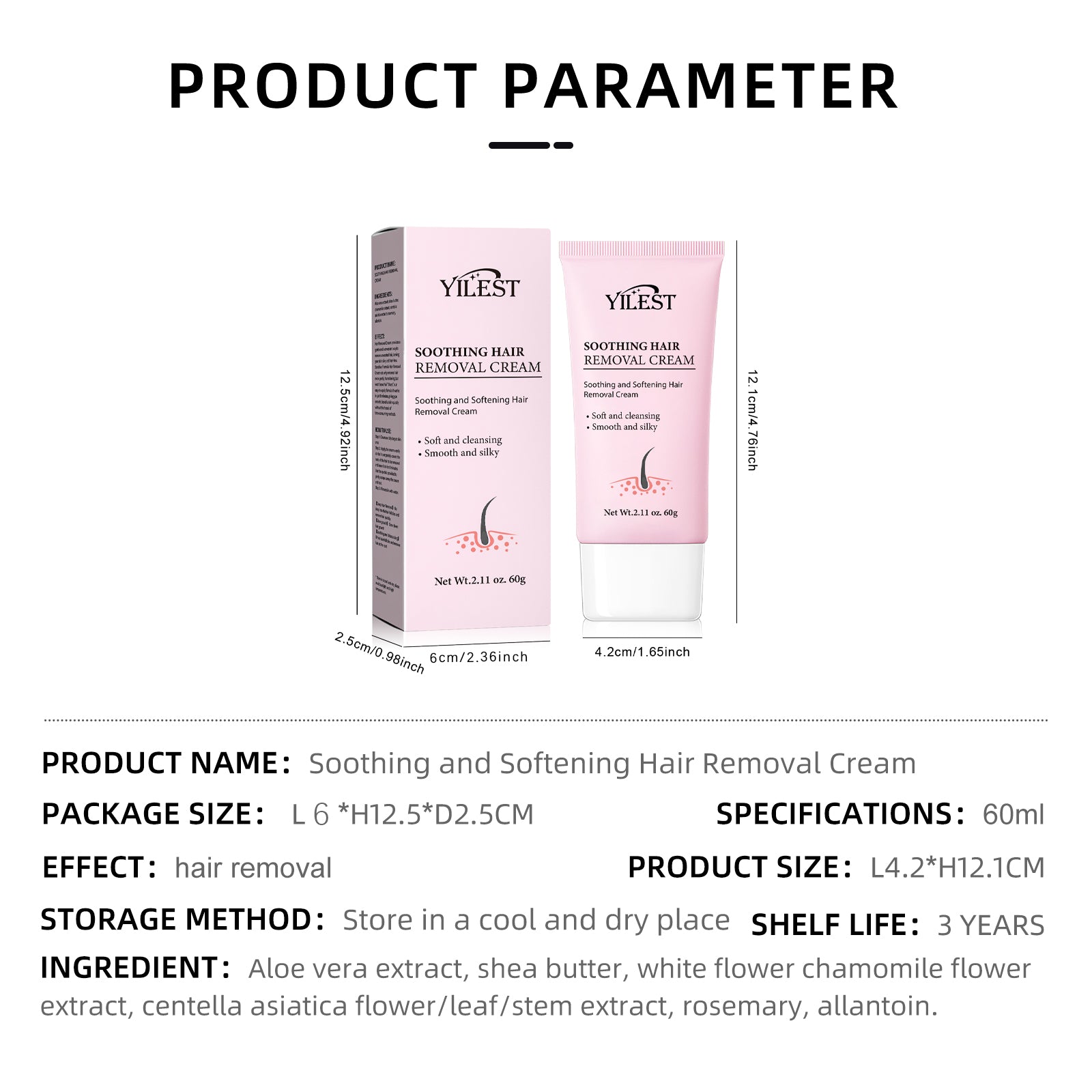 YILEST Hair Removal Cream - HaiyiBeauty