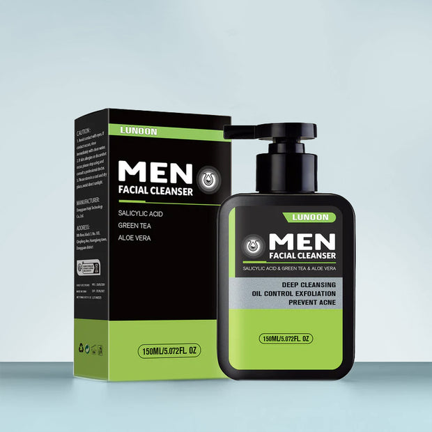 LUNOON Men's Oil Control Anti-Acne Facial Cleanser