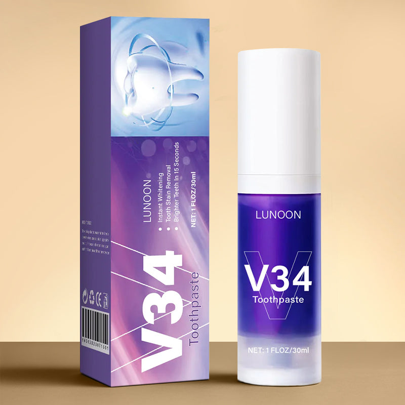 V34 Cleansing Mousse Toothpaste - HaiyiBeauty