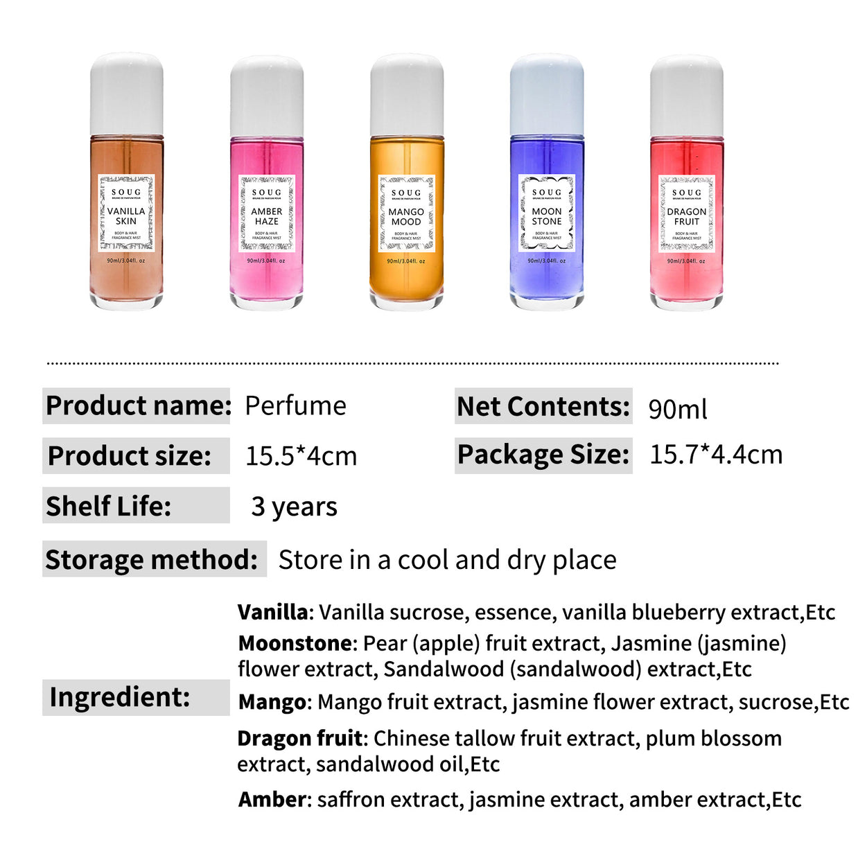 SOUG Vanilla Perfume - HaiyiBeauty