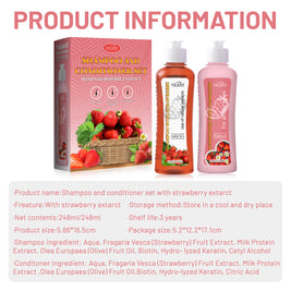 YILEST Strawberry Shampoo Conditioner - HaiyiBeauty
