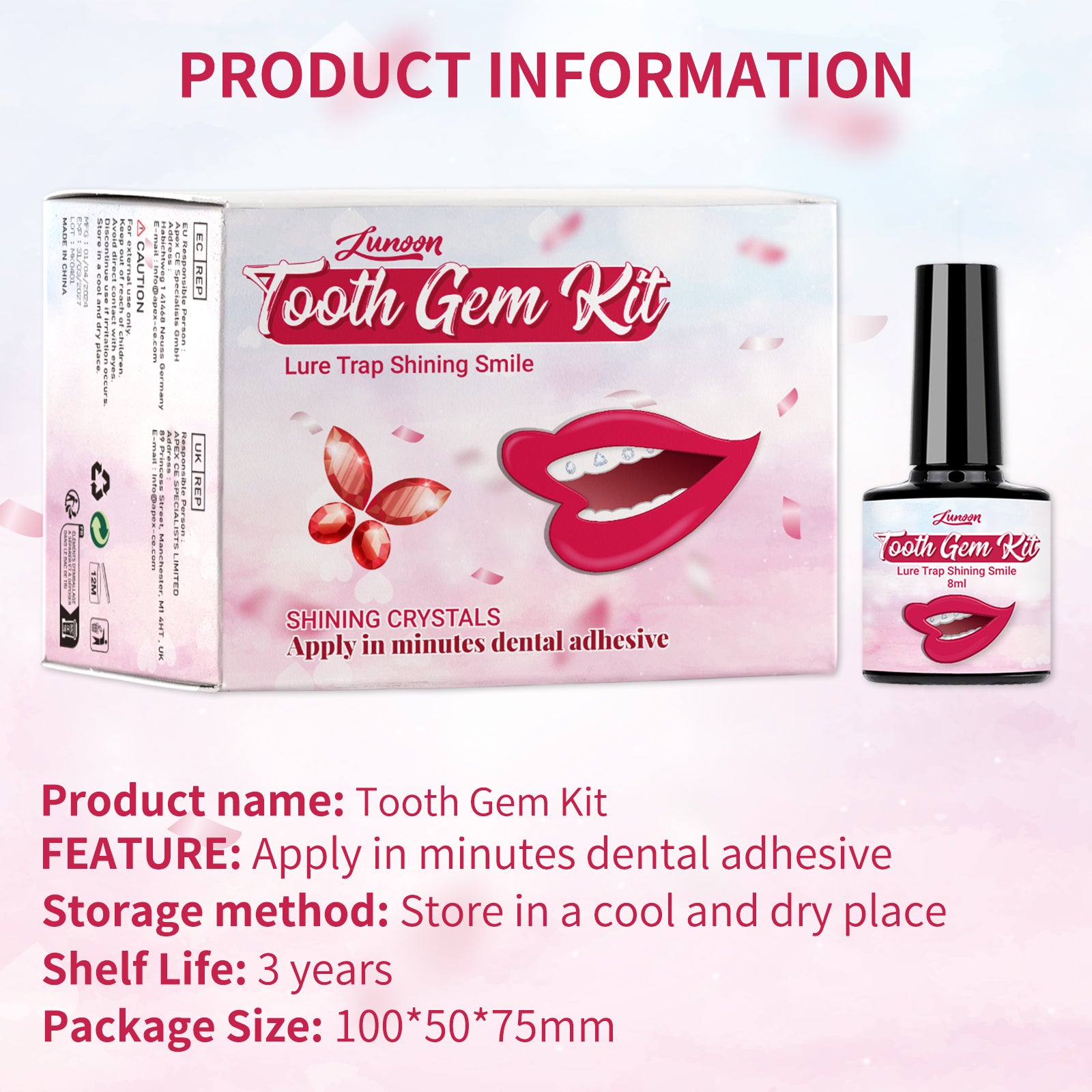 LUNOON Tooth Gem Kit - HaiyiBeauty
