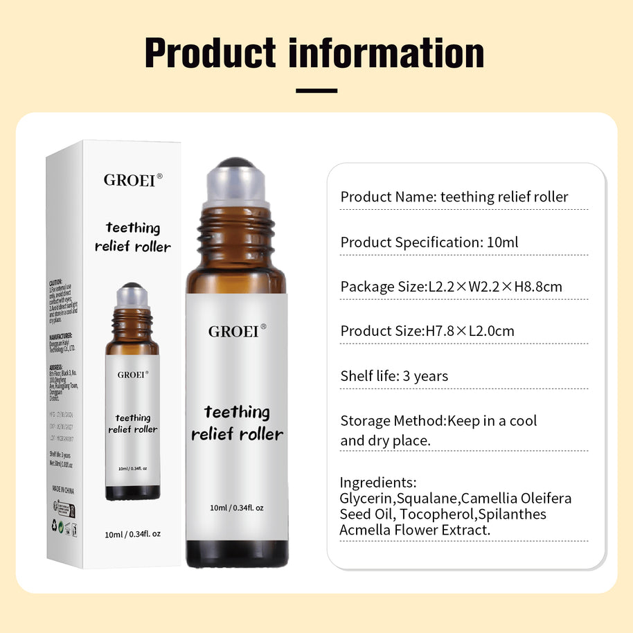 GROEI Roll-on Teeth Relief Essential Oil - HaiyiBeauty