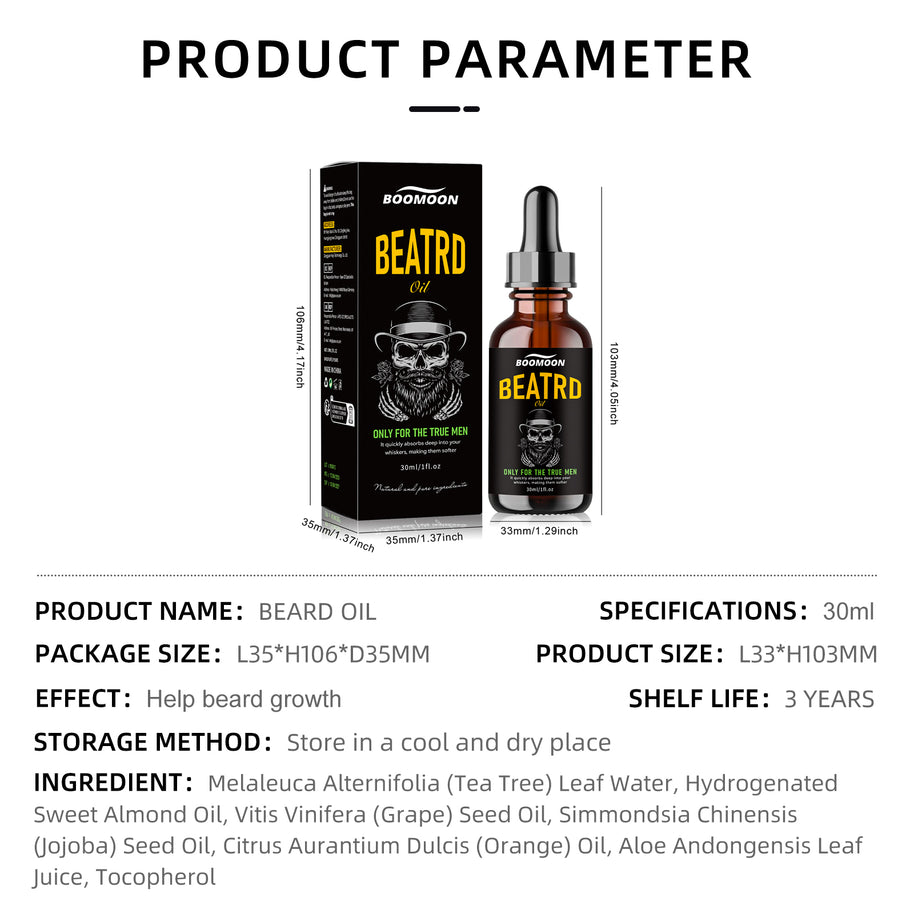 BOOMOON Jojoba Beard Oil - HaiyiBeauty