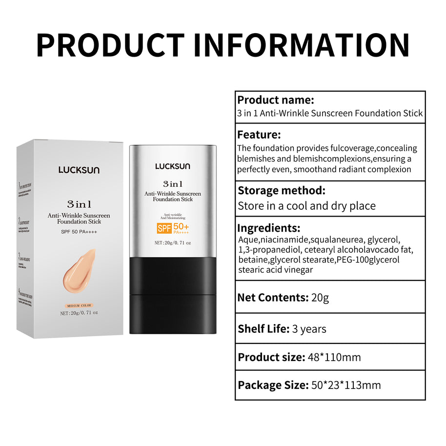 LUCKSUN Foundation Stick - HaiyiBeauty