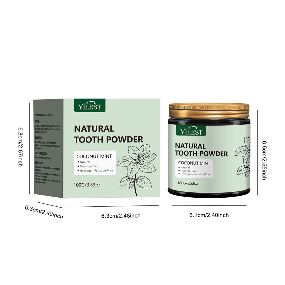 YILEST Natural Mineral Tooth Powder Coconut Mint Flavor - HaiyiBeauty