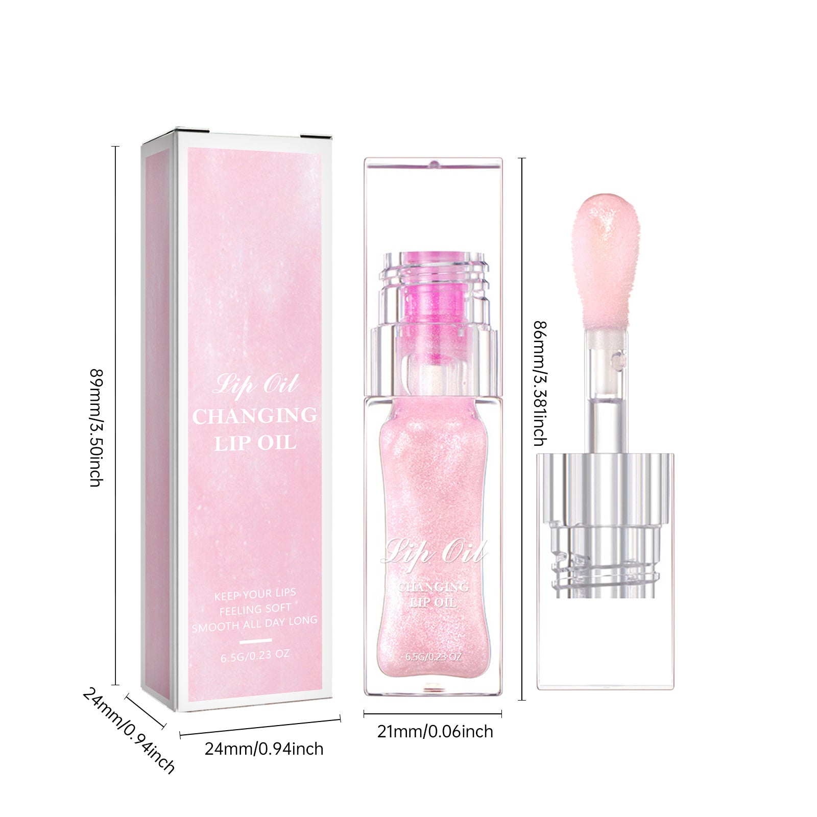 Pink Lip Gloss - HaiyiBeauty