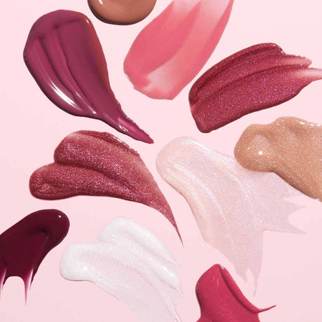 alt="The lipsticks come in a variety of shades, from plum to candy pink, with a soft blush undertone."